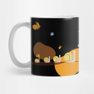 Snails in a row Mug